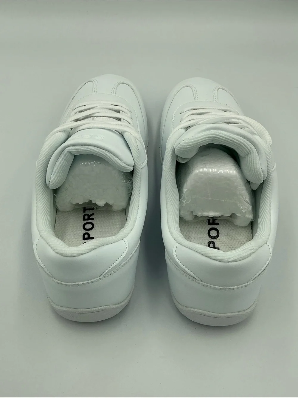 SPORT brand Lace-Up Girls Cheerleader White Sneakers Shoe Size 3/3.5 (36) NIB